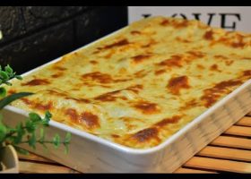 طريقة عمل لازانيا كشرى سبايسى بطبقات عدس ومكرونة وبشاميل