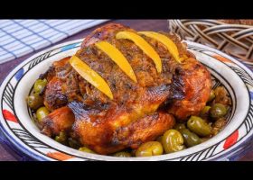 طريقة عمل دجاج محمر مغربي