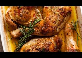 طريقة عمل دجاج مشوى بصلصة التمر والروزمارى