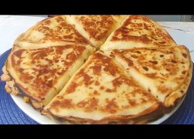 طريقة عمل كريب الحمص المحشو بخضار صيفية مشوية