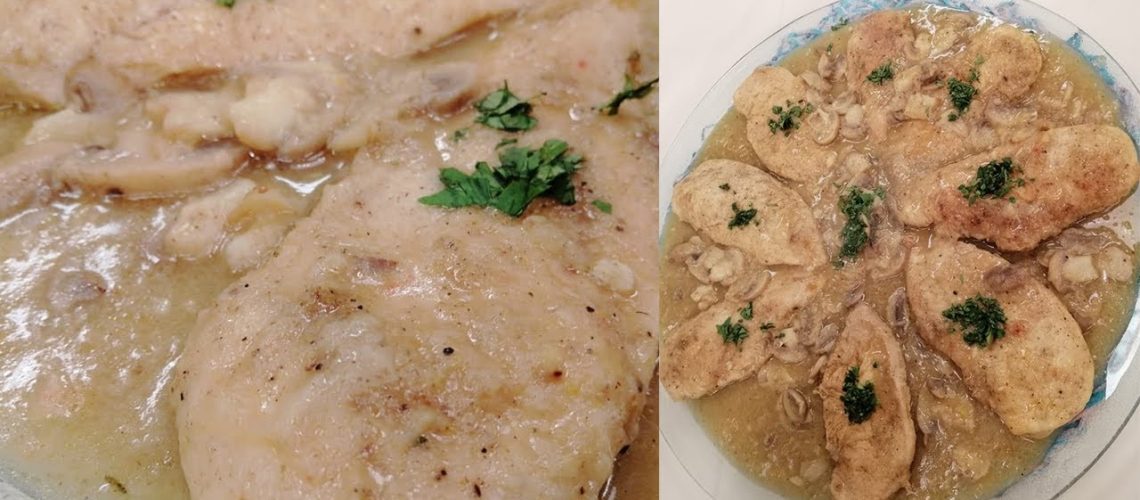 طريقة عمل فيليه دجاج بصوص الرانش الكريمي