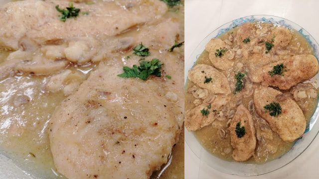 طريقة عمل فيليه دجاج بصوص الرانش الكريمي