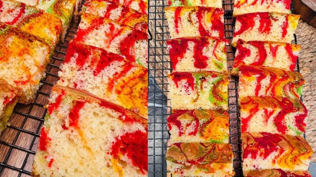 طريقة عمل كيك الموز والفواكه المجففة