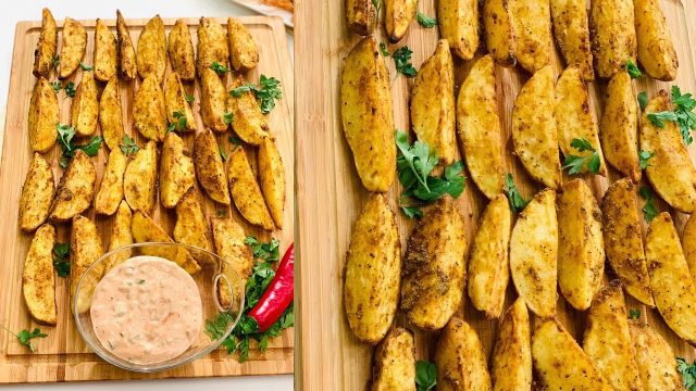 طريقة عمل بطاطس مشوية بخل الرمان والأعشاب