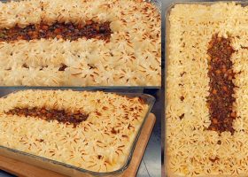 طريقة عمل بطاطس بوريه محشى رز معمر و مغلفة بقشرة مقرمشة