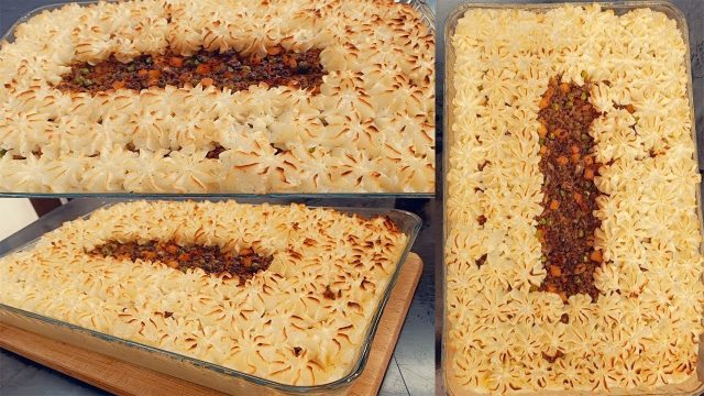 طريقة عمل بطاطس بوريه محشى رز معمر و مغلفة بقشرة مقرمشة