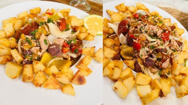 طريقة عمل سلطة التونة بدون مايونيز