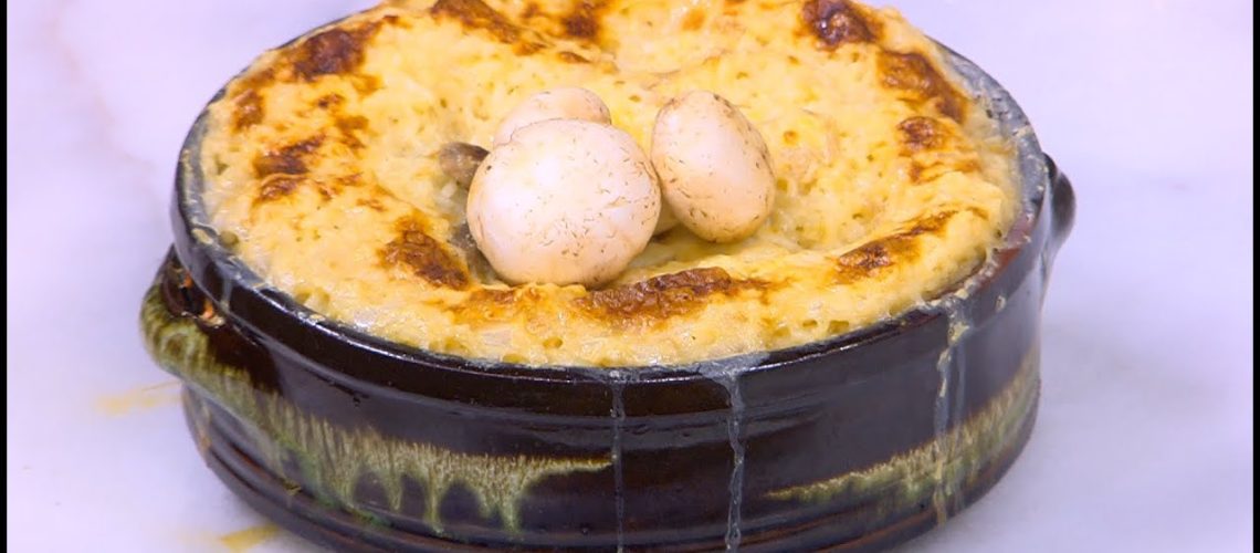 طريقة عمل ارز معمر رول متقطع بصوص مشروم كريمى