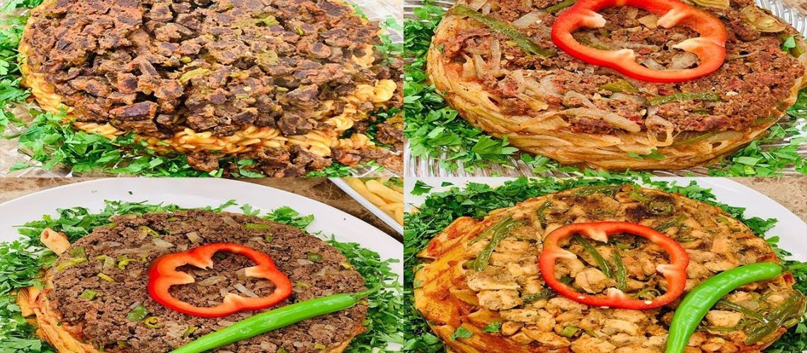 طريقة عمل طاجن مكرونة بصلصة الفلفل المشوى والكبدة الكراميل