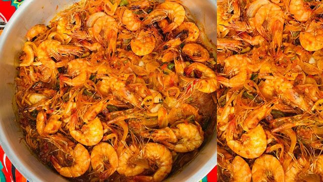 طريقة عمل طاجن جمبرى بالكشرى الابيض