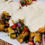 طريقة عمل سلطة الباذنجان المقلي بالزبادي