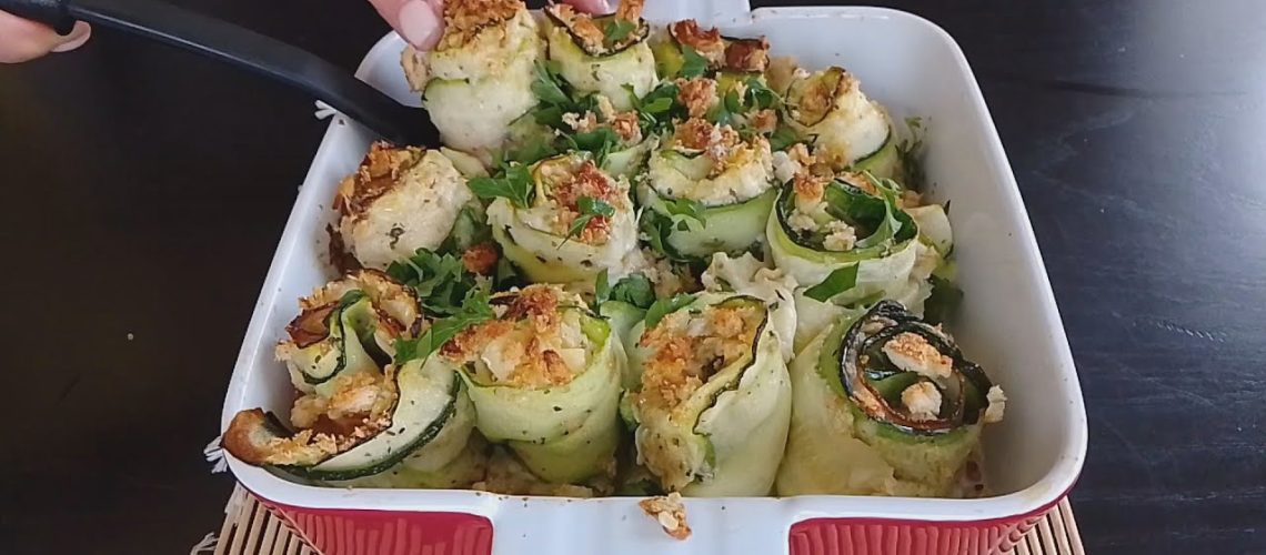 طريقة عمل رول كوسة بالكفتة والجبنة المدخنة