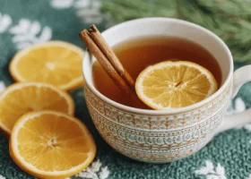 طريقة عمل شاي البرتقال والقرفة