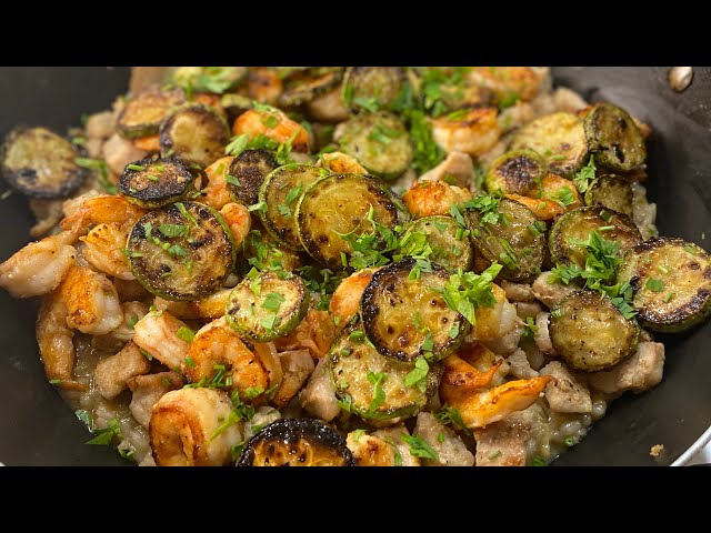 طريقة عمل ريزوتو الكوسة بالنعناع وجبنة البارميزان