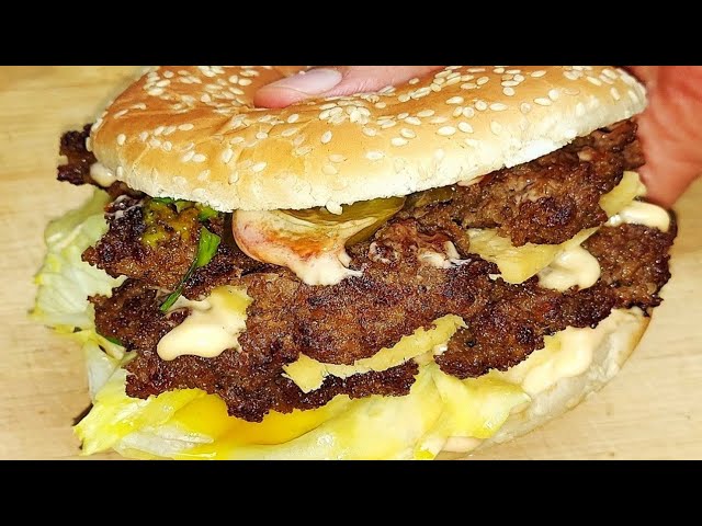 طريقة عمل برجر ورق عنب مدخن بجبنة فيتا