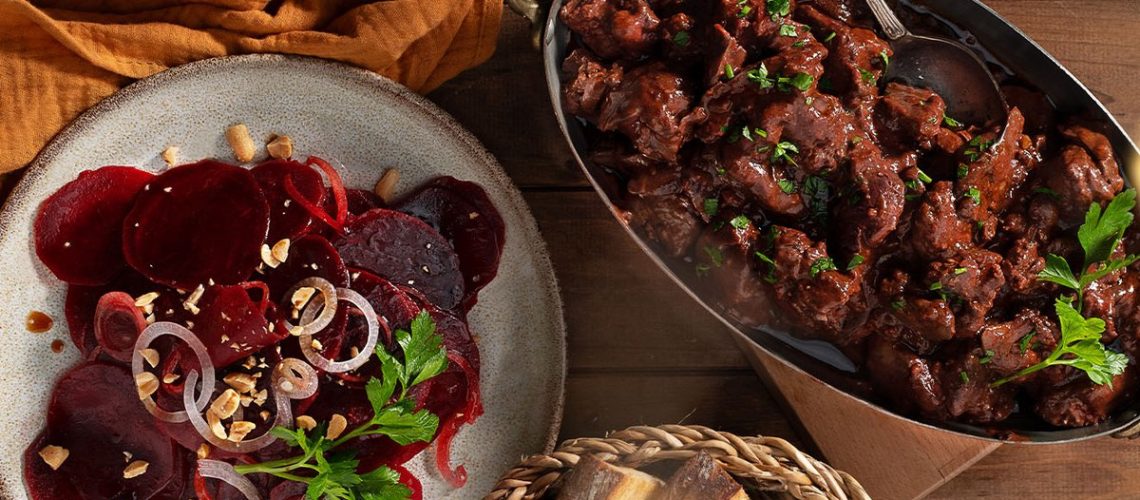 طريقة عمل كبدة الدجاج بالشمندر