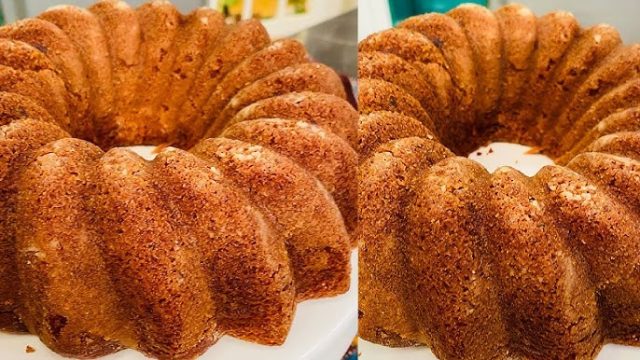 طريقة عمل كيكة اللبن والتمر