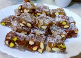 طريقة عمل الملبن التركي بالمكسرات