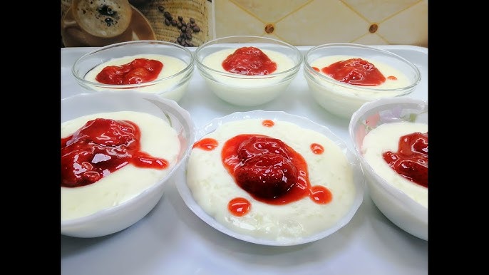 طريقة عمل ارز بلبن بالافندر وصوص الفراولة الحارة