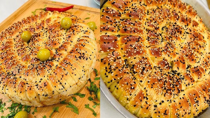 طريقة عمل فطيرة سبانخ بالجبنة الكريمى و صوص الزبادى