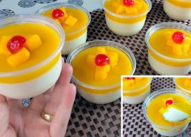 طريقة عمل مهلبية بالريحان وصوص المانجو المتبل