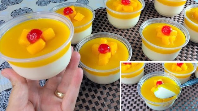 طريقة عمل مهلبية بالريحان وصوص المانجو المتبل