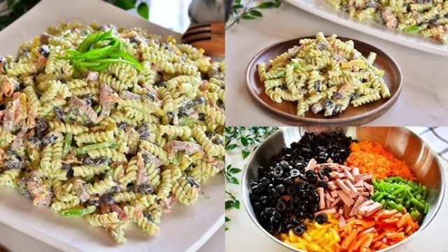 طريقة عمل سلطة مكرونة باردة بالمايونيز