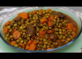 طريقة عمل يخنة بازيلا وجزر صحية