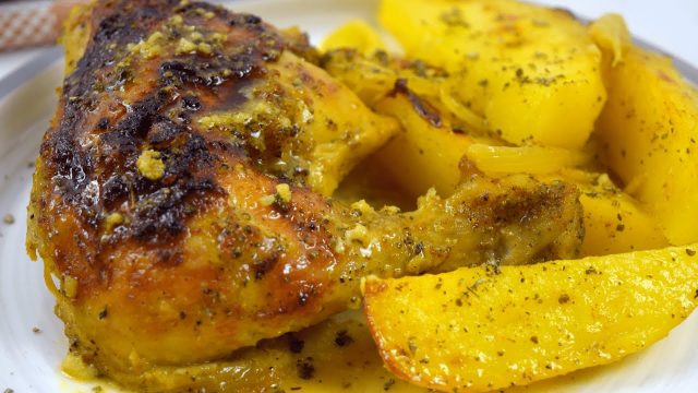 طريقة عمل دجاج مشوى بصوص المانجو الحارة و تتبيلة الليمون