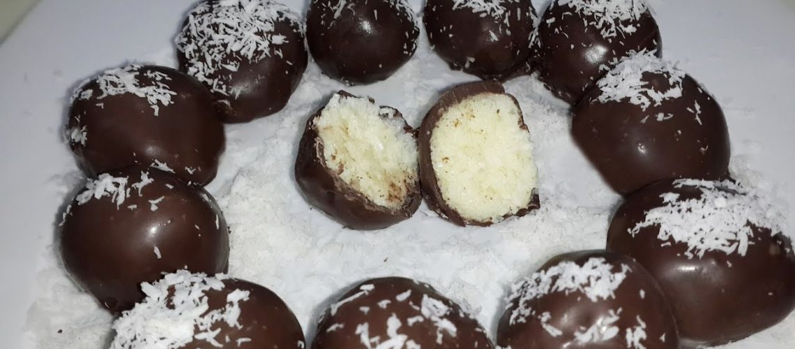 طريقة عمل حلا جوز الهند بالشوكولاتة