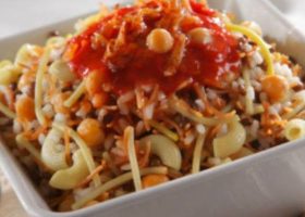 طريقة عمل كشرى بالمانجو وصوص النعناع الاخضر