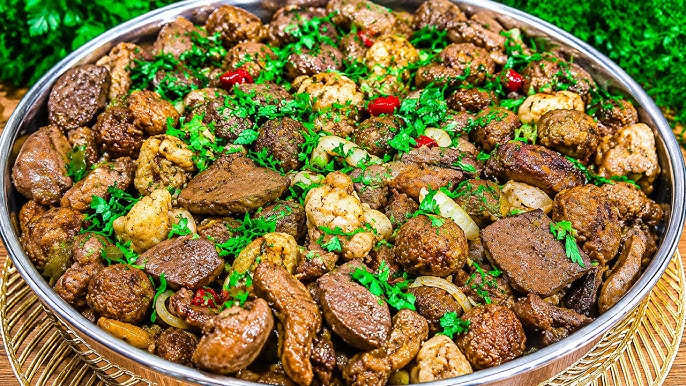 طريقة عمل كبدة الخروف المحشية بالبقدونس والثوم في الفرن