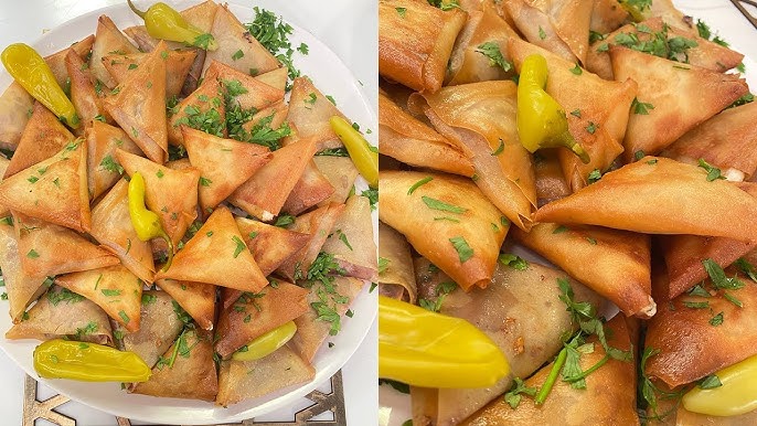 طريقة عمل سمبوسك جبنة بالزعتر وصوص الطماطم الحارة