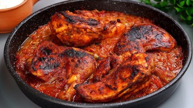 طريقة عمل الدجاج المحمر بالبهارات