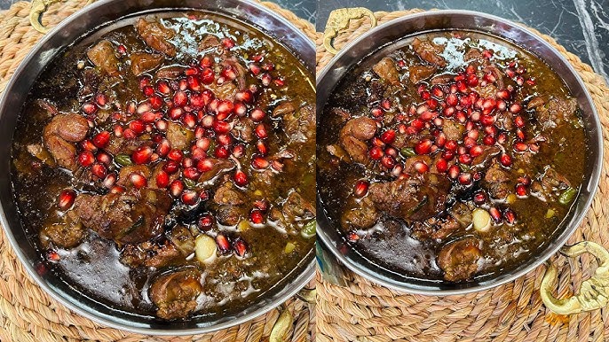 طريقة عمل كبدة كاراميل بالبصل المقرمش وصوص الرمان الحار