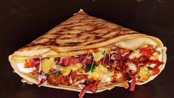 طريقة عمل كريب محشى فراخ بصوص الرانش
