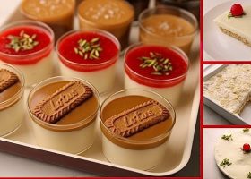 طريقة عمل مهلبية الفانيليا بصوص القهوة البارد
