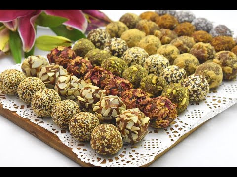 طريقة عمل كرات التمر بالفستق الحلبي