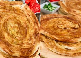 طريقة عمل فطير مشلتت ايس كريم  بالريحان والمانجو