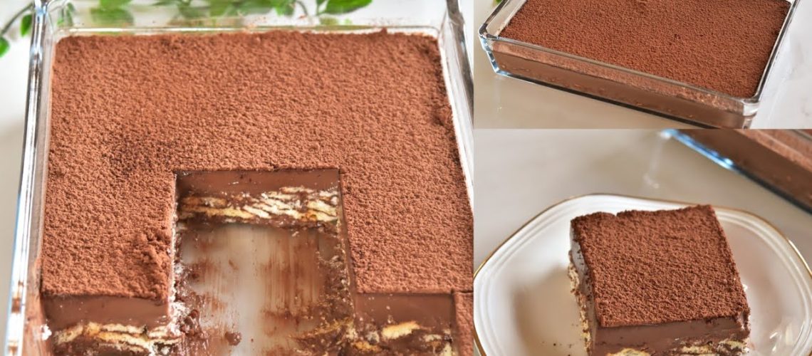 طريقة عمل جاتوة البسكويت البارد بطبقات النوتيلا