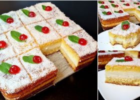 طريقة عمل اكواب البسبوسة بالكريمة والفراولة