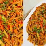 طريقة عمل مكرونة بالخضار الموسمية
