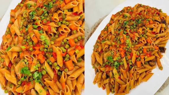 طريقة عمل مكرونة بالخضار الموسمية
