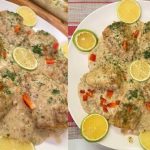 طريقة عمل فيليه السمك الأبيض بصوص البيستو والبرتقال