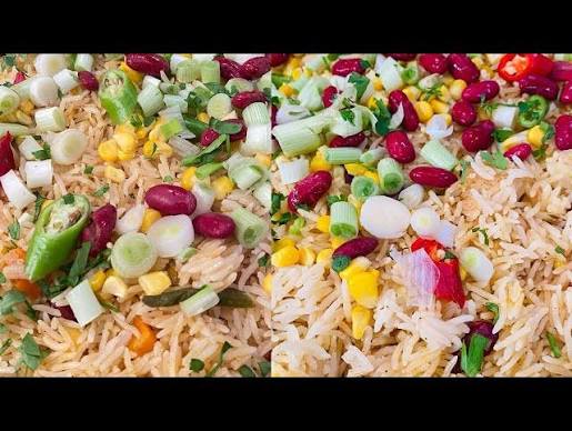 طريقة عمل أرز مكسيكي حار بالفاصوليا الحمراء