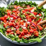 طريقة عمل سلطة الفراولة والبطيخ بلمسة ريحان