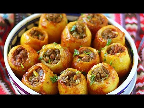طريقة عمل بطاطس مهروسة محشية شاورما ومقلية